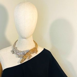 Statement Necklace Crocodiles fantasy